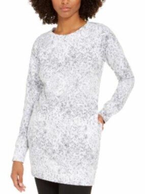 Ideology Women's Grey Snake Print Athletic Tunic XXL